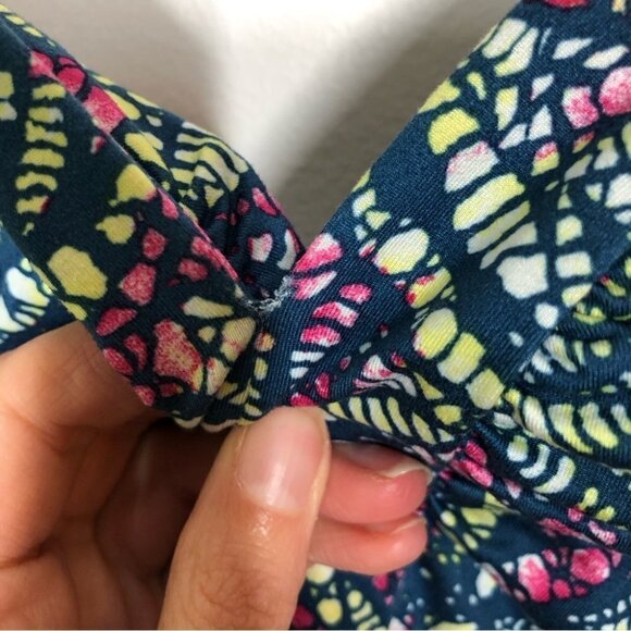 Patagonia  Minette Floral Geometric Dress in Blue, Yellow, & Pink Size XS - Picture 5 of 8